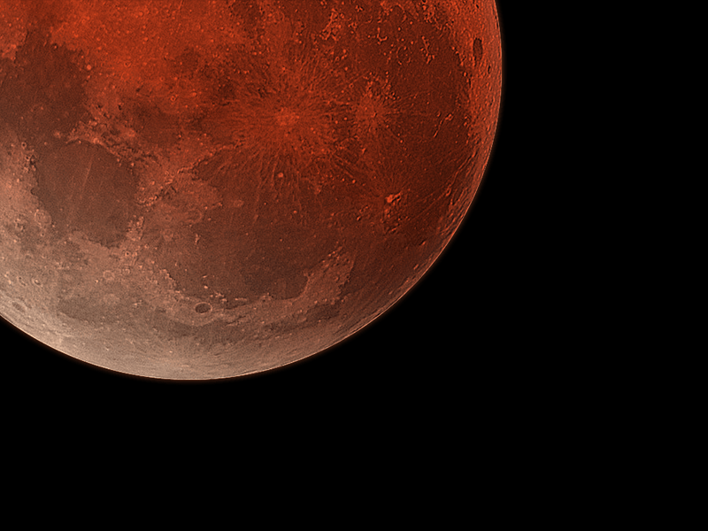 Why the Dance of Shadows paints the Moon Red?