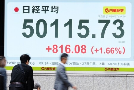 Japanese Stocks Cruise Past the 50,000 Yen Milestone: Hopes and Caution Intertwined.