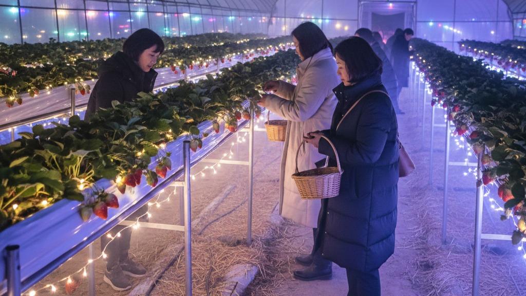 Riding the Wave of Japan's "Nocturnal Strawberry Picking" Craze
