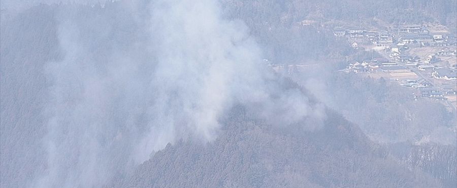 Forest Fire Battle Calls In Defense Forces in Chichibu, Japan